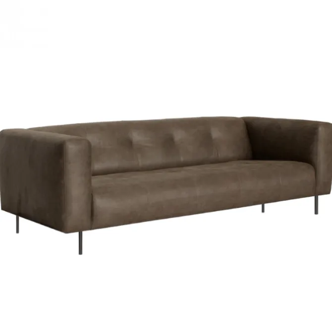 2 zitsbank - Almada - leer Bull bruin 15