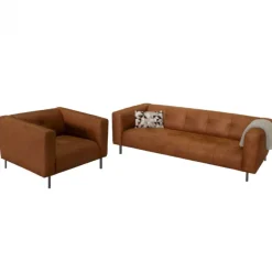 2 zitsbank - Almada - leer Bull cognac 28