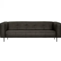 2 zitsbank - Almada - leer Bull antraciet 67