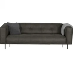 2 zitsbank - Almada - leer Bull antraciet 67