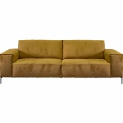 3 zitsbank - Höft - stof Regain okergeel 23