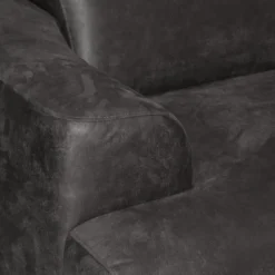 2,5 zitsbank - Lagos - leer Bull antraciet 67