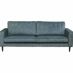3 zitsbank - Linje - velours Adore blauw 158