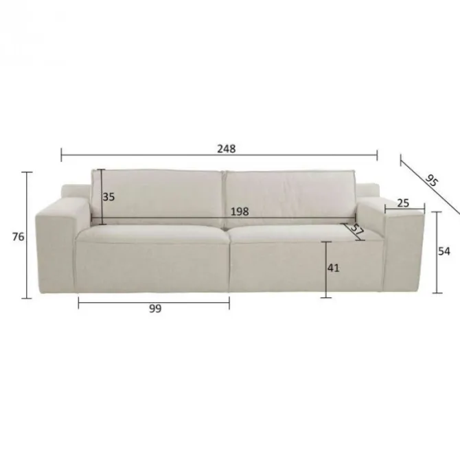 3 zitsbank - Marken - City beige 03