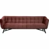 3 zitsbank - Rang - velours Juke carmine 36