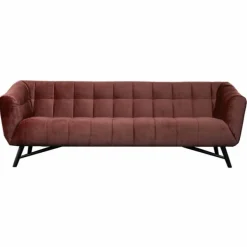 3 zitsbank - Rang - velours Juke carmine 36