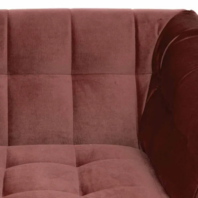 3 zitsbank - Rang - velours Juke carmine 36