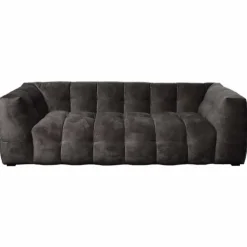 3 zitsbank - Sfär - velours Adore donkergrijs 68