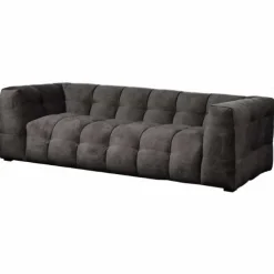 3 zitsbank - Sfär - velours Adore donkergrijs 68