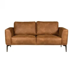 2 zitsbank - Tulp - leer Colorado cognac 03