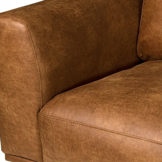 2 zitsbank - Tulp - leer Colorado cognac 03