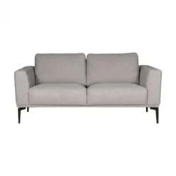 2 zitsbank - Tulp - stof Sorro lichtgrijs 90