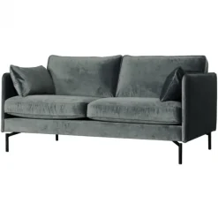 2,5 zitsbank - Zinnia - velours Juke grijs 65