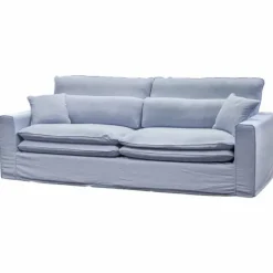 3,5 zitsbank Lösa - stof Siena Baby blauw 611