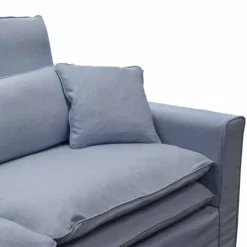 3,5 zitsbank Lösa - stof Siena Baby blauw 611