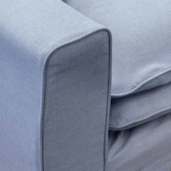 3,5 zitsbank Lösa - stof Siena Baby blauw 611