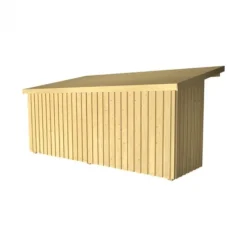 Aanbouw berging half dicht 9,5 m2 onbehandeld 217 x 430 x 219 cm