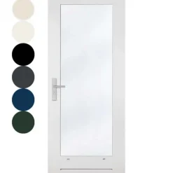 Achterdeur - Massief Merbau - 1427 - Voorbehandeld creme wit