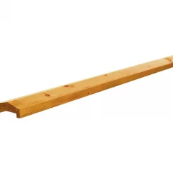 Afdeklat grenen 3,5 x 8,5 x 180 cm sponning (6,2 cm) groen geïmpregneerd geschaafd