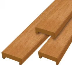 Afdeklat hardhout 2,4 x 6,0 cm (180 cm) - sponning 4,6 cm