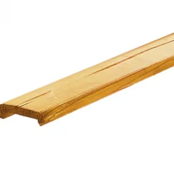 Afdeklat vuren 1,9 x 7 x 181,5 cm sponning (5,2 cm) groen geïmpregneerd geschaafd