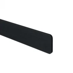 Afwerkkap Links - Vasteras Zwart Houtnerf - 69 x 7 cm