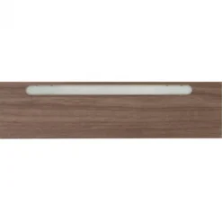 Afwerklijst onderkant - Ledstrip warm wit - Gavle Warm Noten - 140 x 5,5 cm