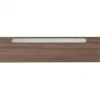 Afwerklijst onderkant - Ledstrip helder wit - Gavle Warm Noten - 140 x 5,5 cm