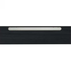 Afwerklijst onderkant - Ledstrip warm wit - Vasteras Zwart Houtnerf - 140 x 5,5 cm