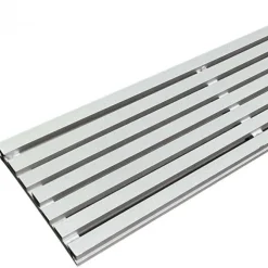 Aluminium drainagerooster 2,5 x 14,5 cm zilver (3 mtr)
