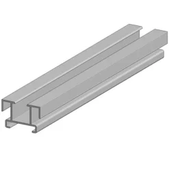 Balk aluminium Basic 3,5 x 2,3 cm (4 mtr)
