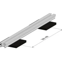 Balk aluminium Basic 3,5 x 2,3 cm (4 mtr)