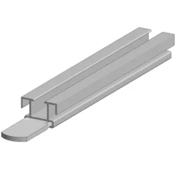 Balk aluminium Basic 3,5 x 2,3 cm (4 mtr)