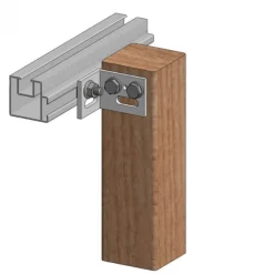 Balk aluminium Standaard 4,0 x 4,0 cm (4 mtr)