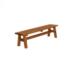 Bank vuren - Country gegrond teak 37 x 177 x 46 cm