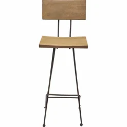 Barkruk hout&metaal - Zithoogte 75 cm