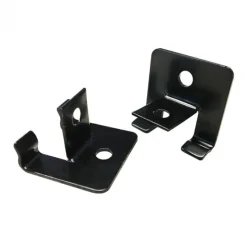 Begin- en eindclip RVS zwart incl schroeven (25 stuks)