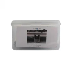 Begin- en eindclip RVS zwart incl schroeven (25 stuks)