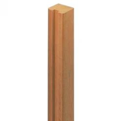 Begin of eindpaal rabatsysteem hardhout Bankirai 7 x 7 cm