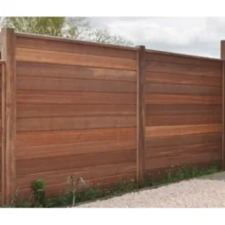 Begin of eindpaal rabatsysteem hardhout Bankirai 9 x 9 cm