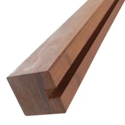 Begin of eindpaal rabatsysteem bamboe 7 x 7 cm