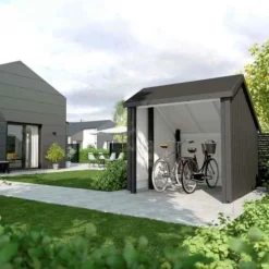 Berging open 5,7 m2 onbehandeld 248 x 229 x 250 cm