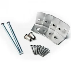 Beslagset tbv betonpaal 7,5 x 7,5 cm - RVS (4 stuks)