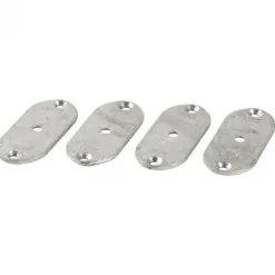 Bevestigingsbeslag tuinscherm onzichtbare montage gegalvaniseerd - 4 stuks