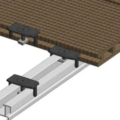 Bevestigingsclips RVS bout&moer tbv aluminium onderbalk (100 stuks)
