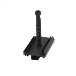 Bevestigingsclips RVS zwart Top clip incl schroeven+bitje (100 stuks)