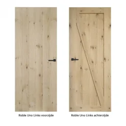 Binnendeur - Cabana Roble - Uno links - onbehandeld eiken toplaag