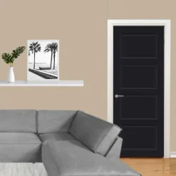 Binnendeur - Cameo - CE17 - Hoogwaardig afgelakt zwart