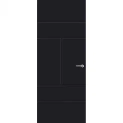 Binnendeur - Front - FR557 - Hoogwaardig afgelakt zwart
