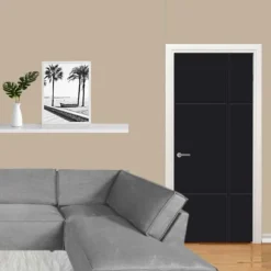 Binnendeur - Front - FR551 - Hoogwaardig afgelakt zwart